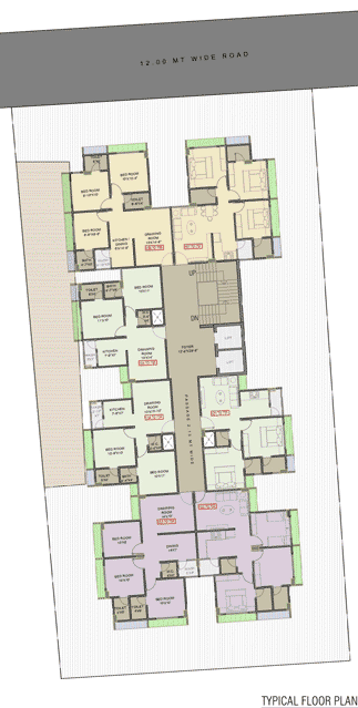 Typical Floor Plan by Mominsara Developers